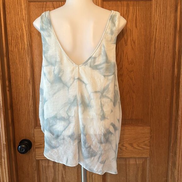 FREE PEOPLE Sea Wrap Asymmetrical Tie Dye Tank Top - Picture 4 of 9